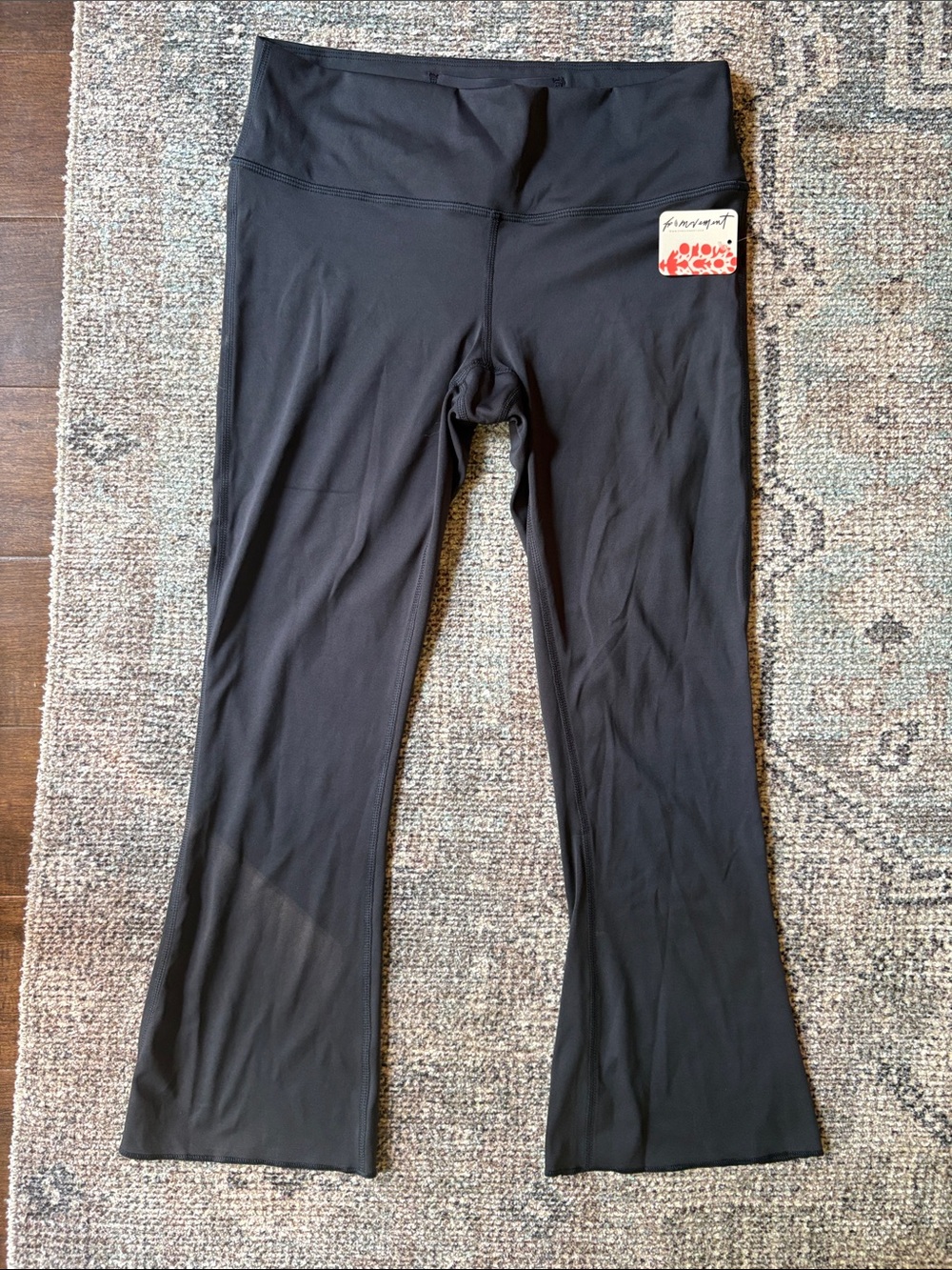FP Movement by Free People Cropped Black Flare Leggings